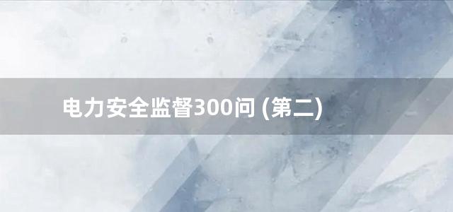 电力安全监督300问 (第二)